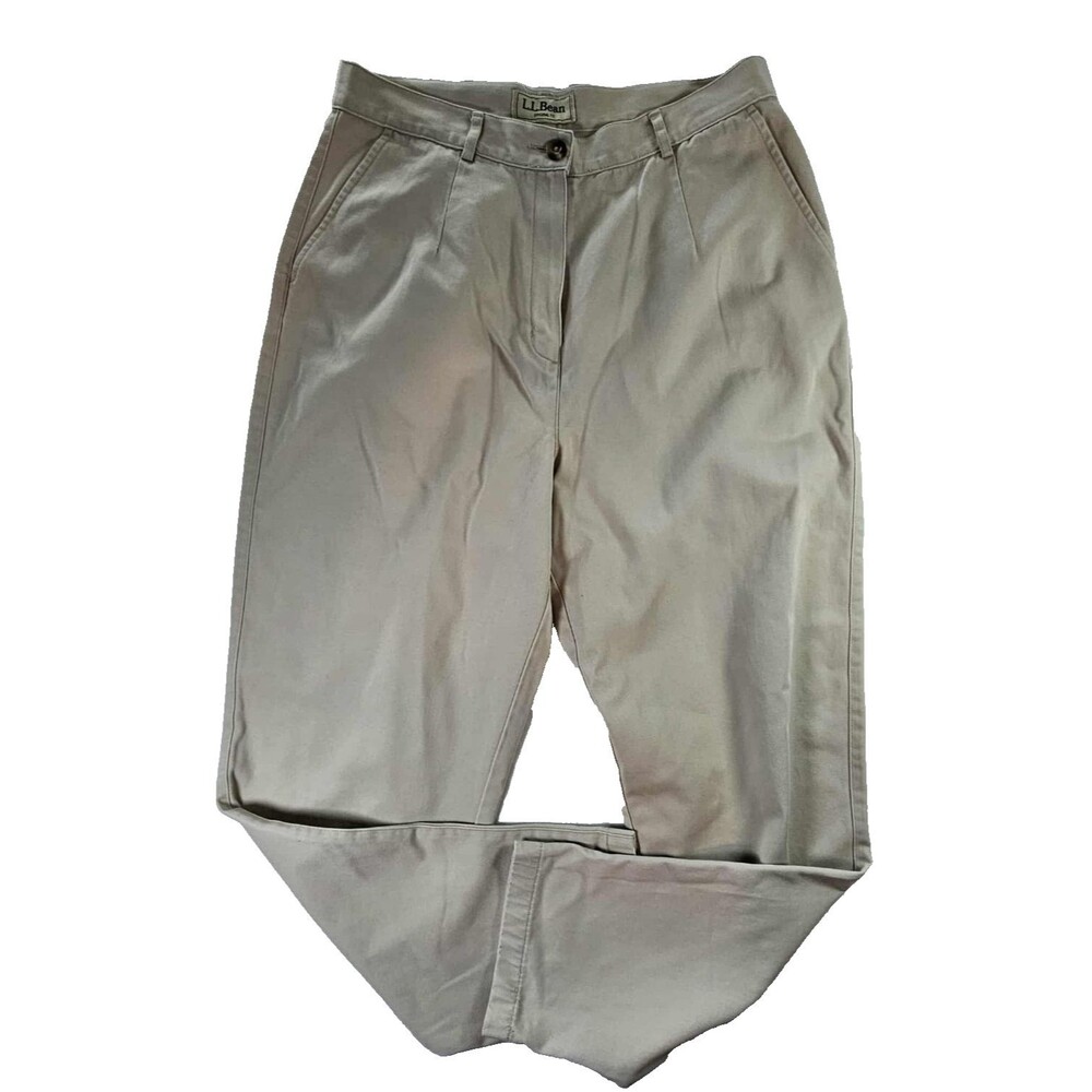 LL Bean Size 12 Regular Women's Original Fit Khaki Pants